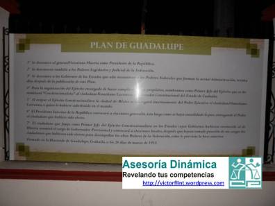 Centenario del Plan de Guadalupe en MUSOR.
