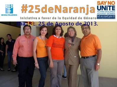 Colegio Excelencia apoyando #25deNaranja.